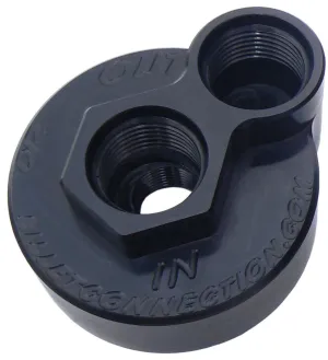 -12AN Billet Oil Block Adapter Kit - Black Anodised CV210-B