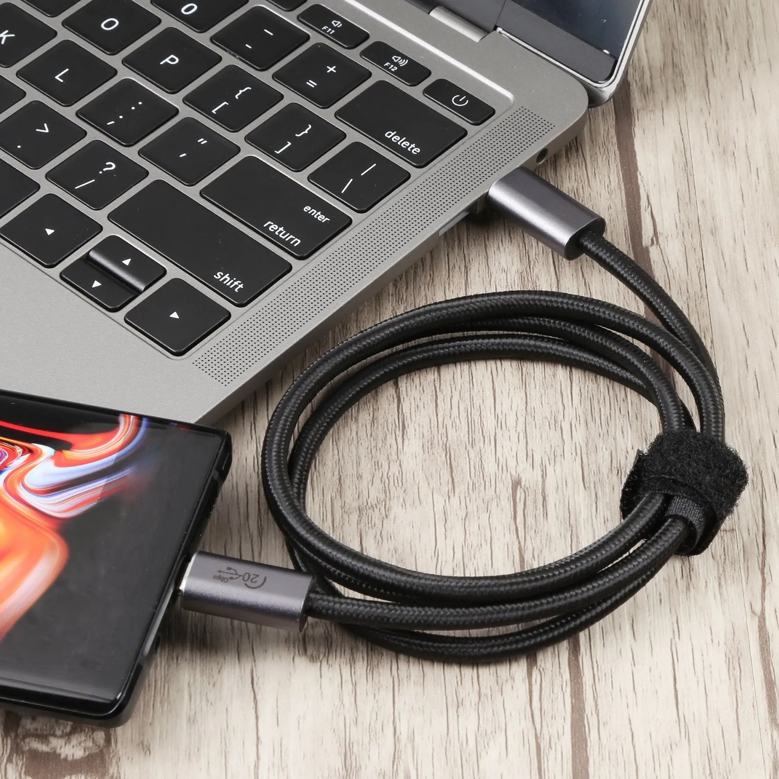 0.5m PD 100W USB-C 3.2 Gen2 Data Cable 8K/60Hz 20Gbps High Speed Video Date Transmission Fast Charging Cord