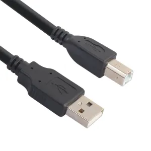 0.5M USB 2.0 AM-TO-BM Printer Cable Type-A to Type-B High Speed Printer Cord Compatible with HP