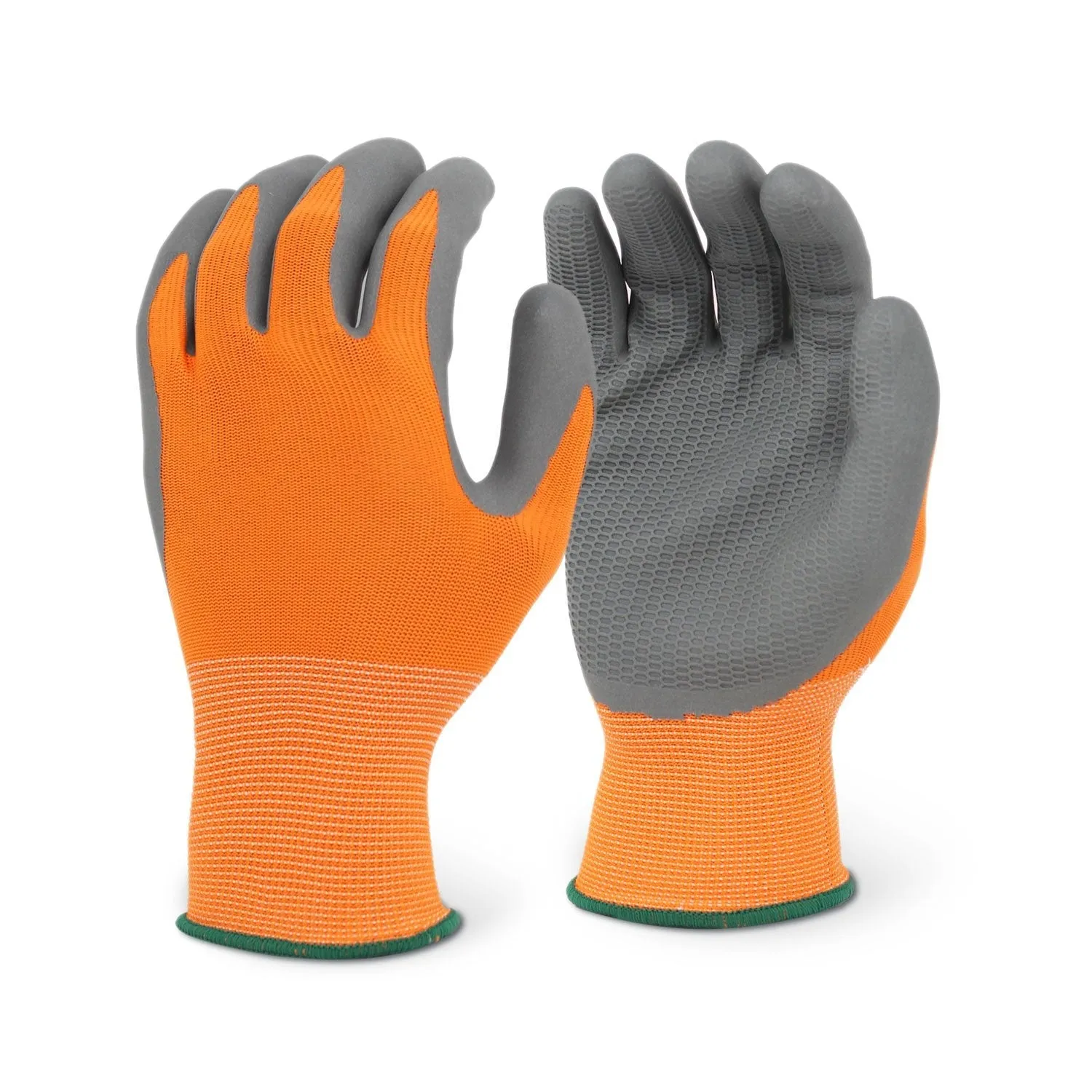 12 Pairs - Honeycomb Latex Foam Coated Gloves