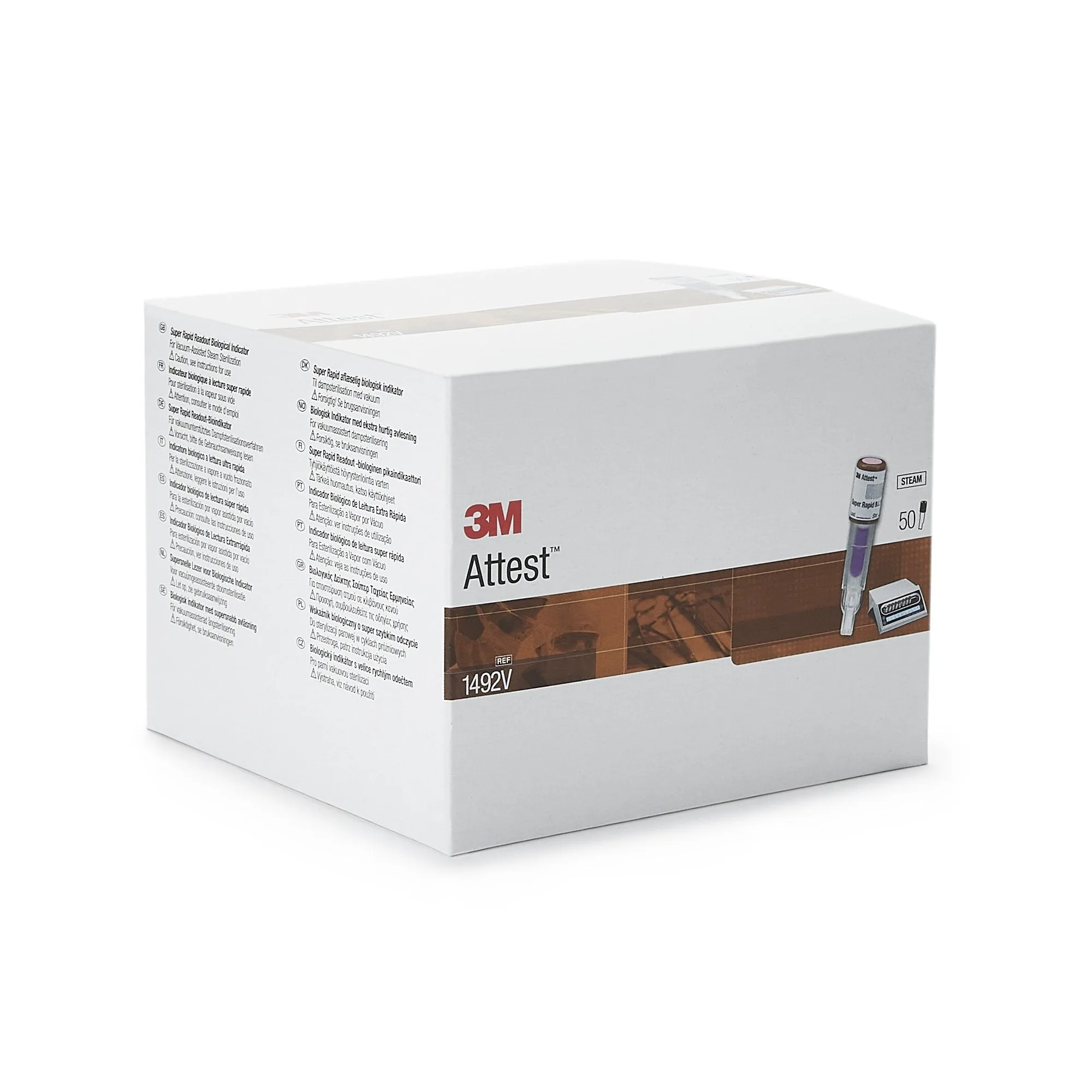 3M™ Attest™ Super Rapid Readout Sterilization Biological Indicator Vial, 1 Case of 200