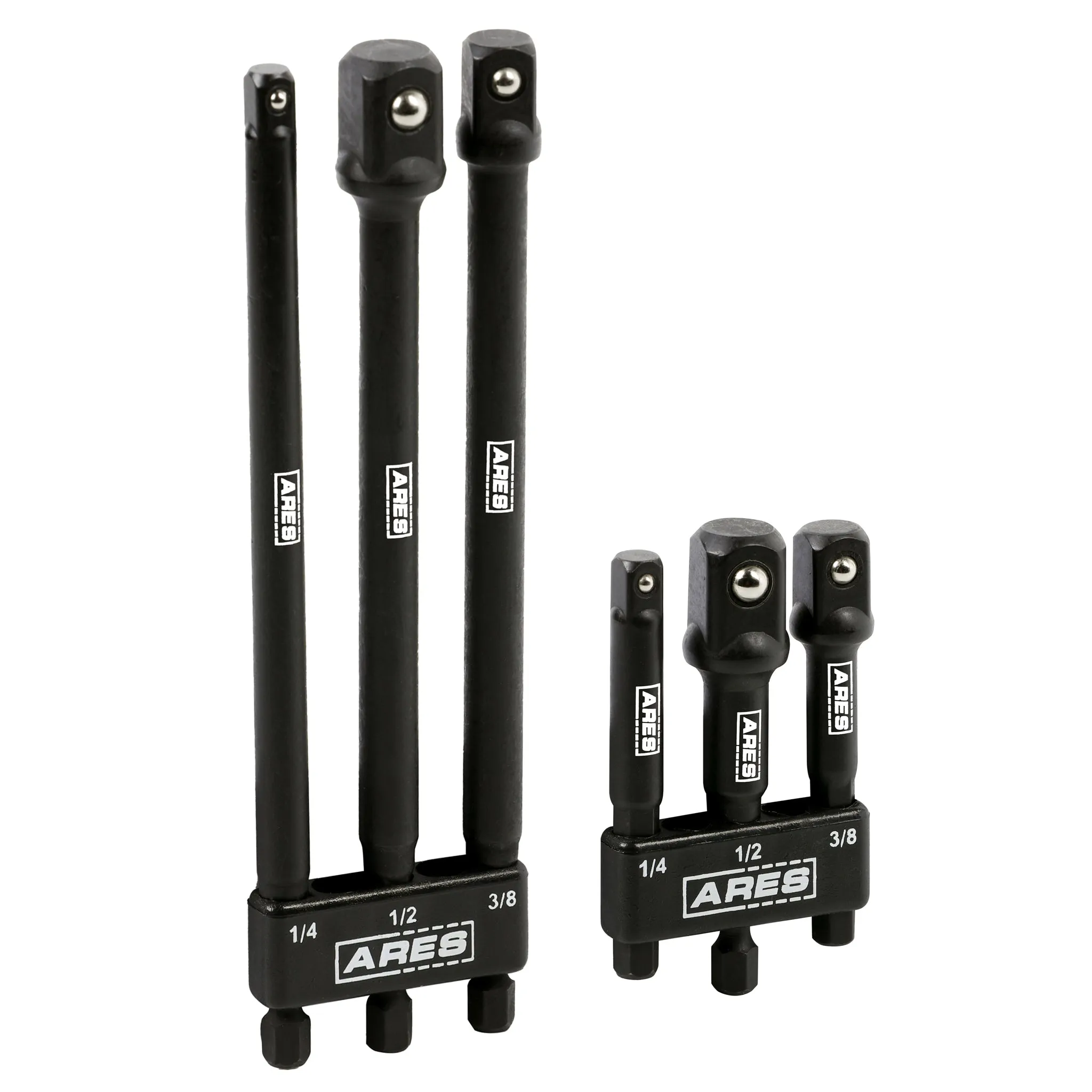 ARES 22025 - 6-Piece 3-Inch and 6-Inch Impact Grade Socket Adapter Set