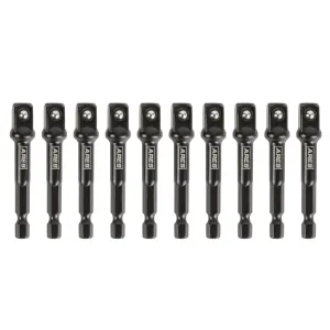 ARES 70387 - 10-Piece 3/8-Inch Drive 3-Inch Impact Grade Socket Adapter Set