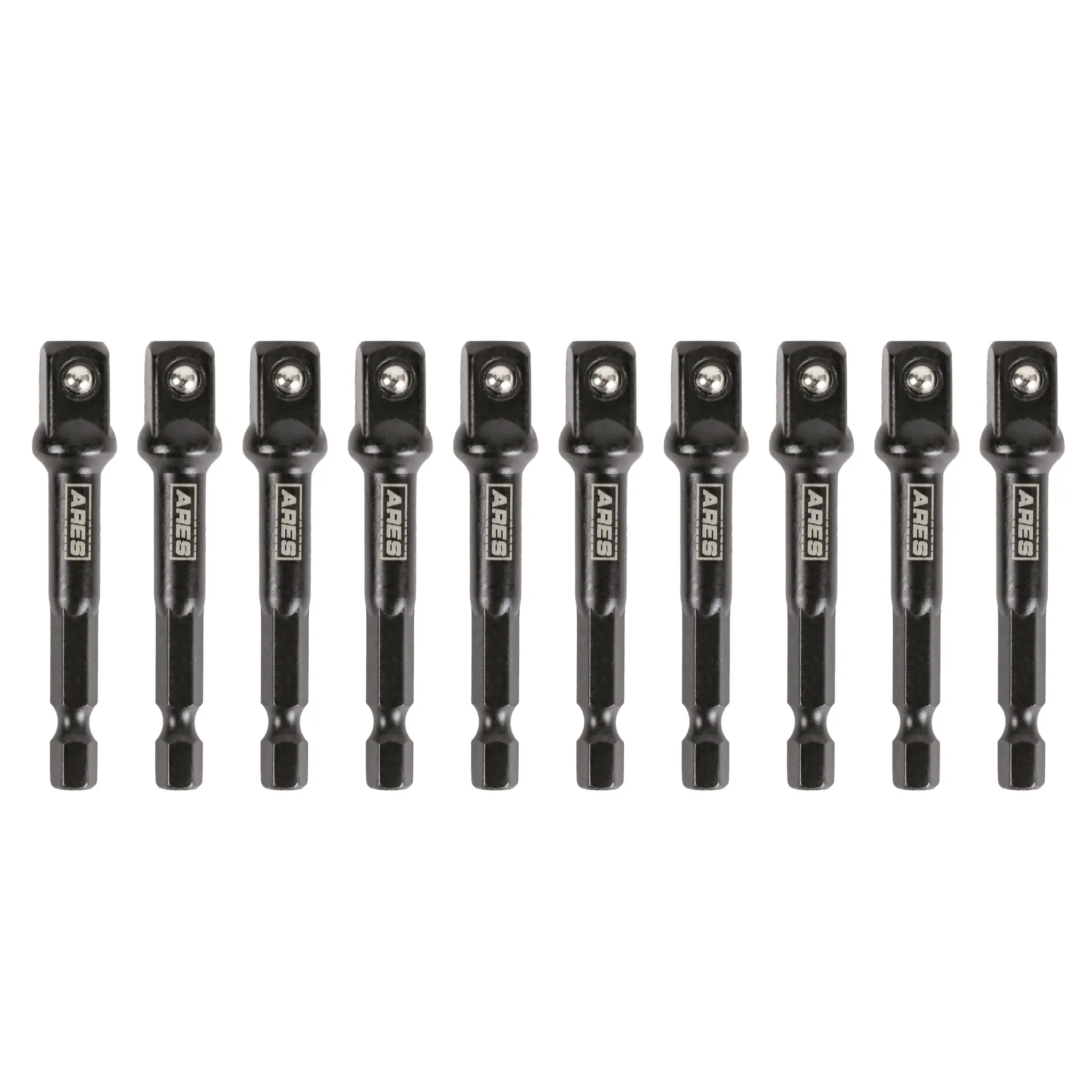 ARES 70387 - 10-Piece 3/8-Inch Drive 3-Inch Impact Grade Socket Adapter Set