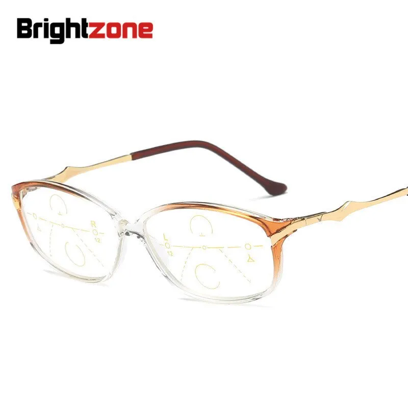 Brightzone Unisex Full Rim Square Tr 90 Titanium Reading Glasses 6689