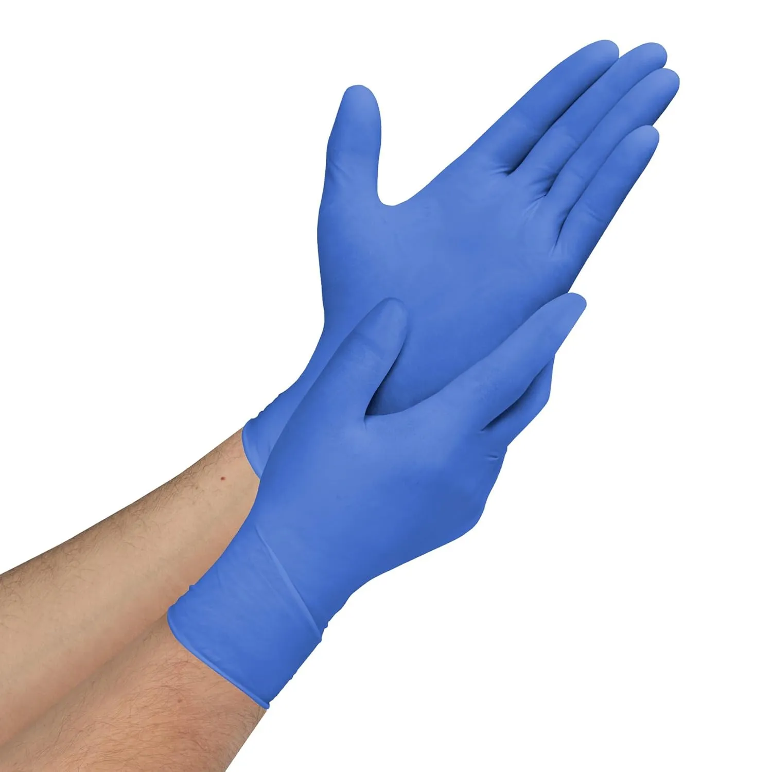 CareStock Nitrile Exam Gloves, Textured Fingertips, Blue