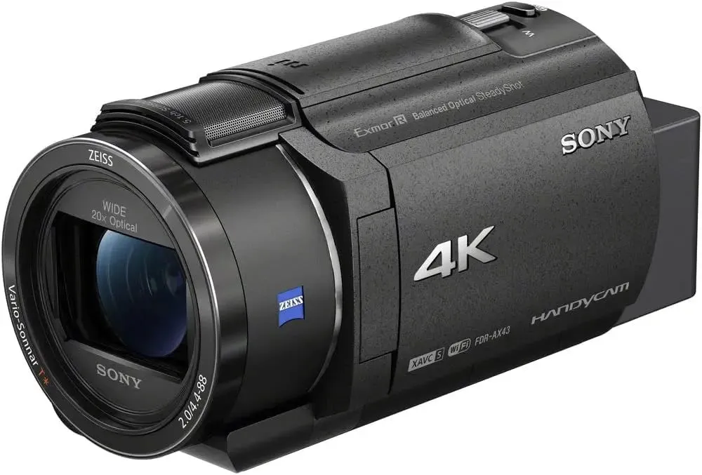 Certified Refurbished - Sony - Handycam AX43 4K Camcorder - Black - FDRAX43/B