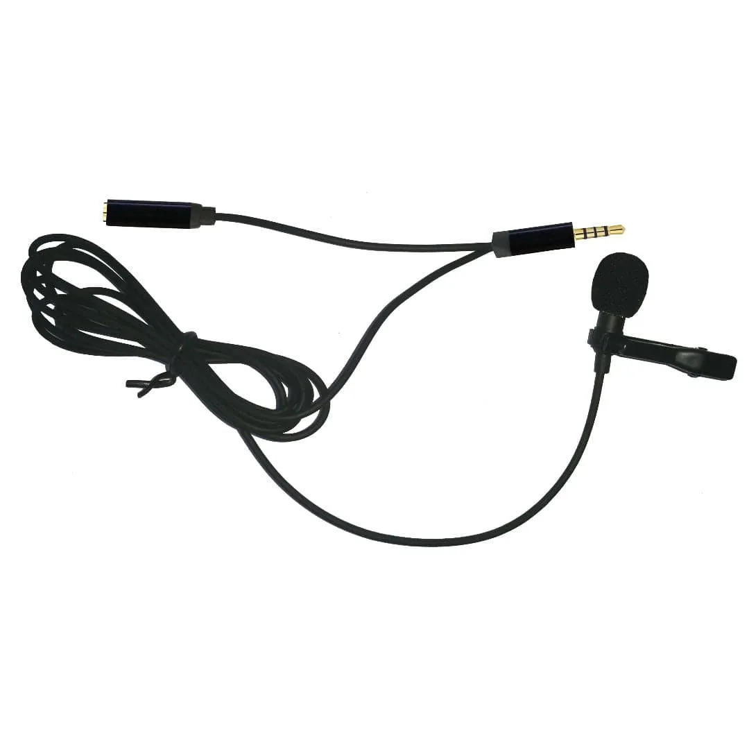 CONQUEROR -  Lavalier Microphone 3.5'' for Hands Free Audio Recording iOS and Android Smartphone