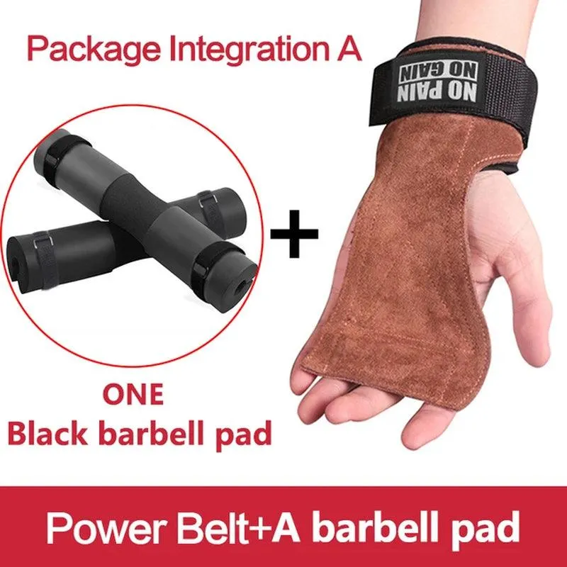 Cowhide Gym Gloves: Anti-Skid Lifting Pads for Weightlifting, CrossFit, and Palm Protection