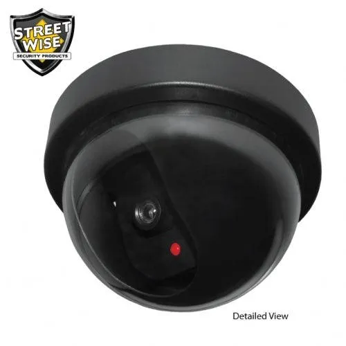 Dome Dummy Camera with Flashing LED Light