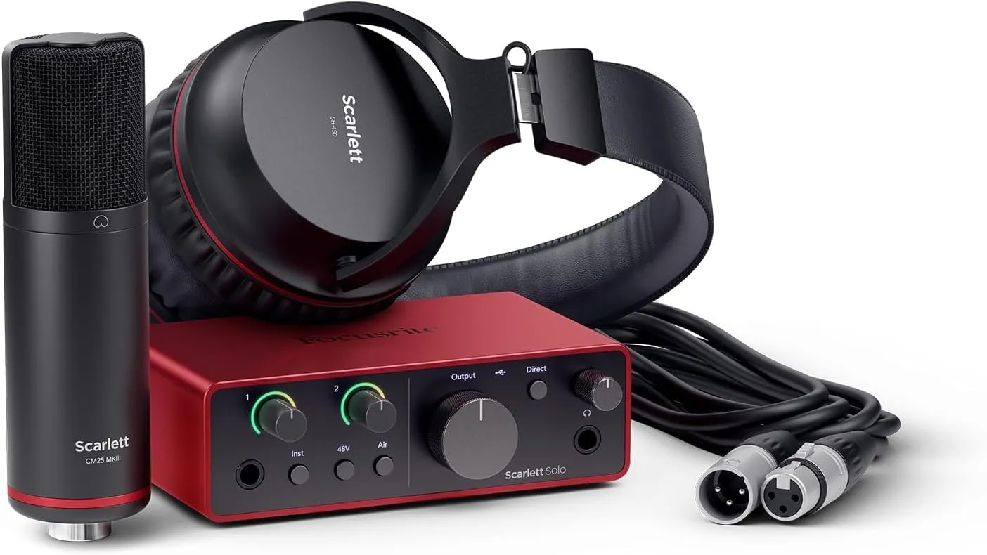 Focusrite Scarlett Solo Studio 4th Gen Recording Bundle