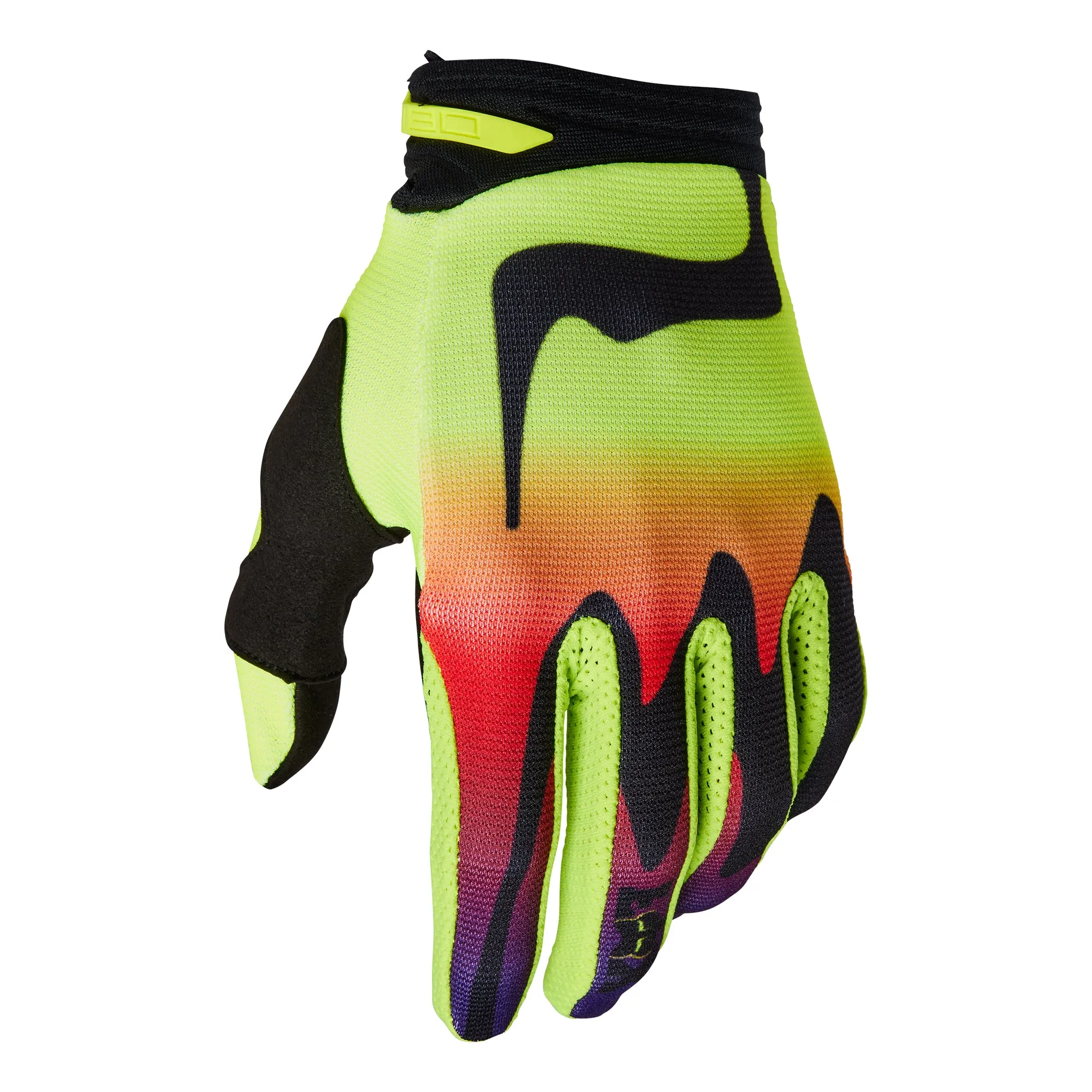 Fox Racing 180 Standard Offroad Gloves Kozmik Fluorescent Yellow