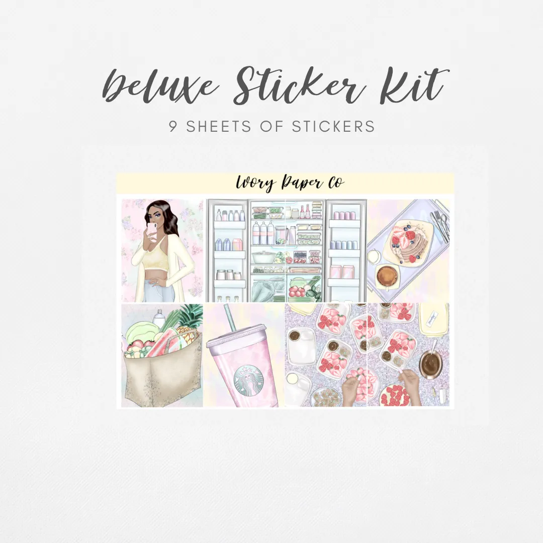 Healthy Living | Deluxe Kit (Glossy Planner Stickers)