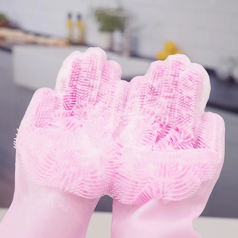 Magic Dish Washing Gloves (Pair)