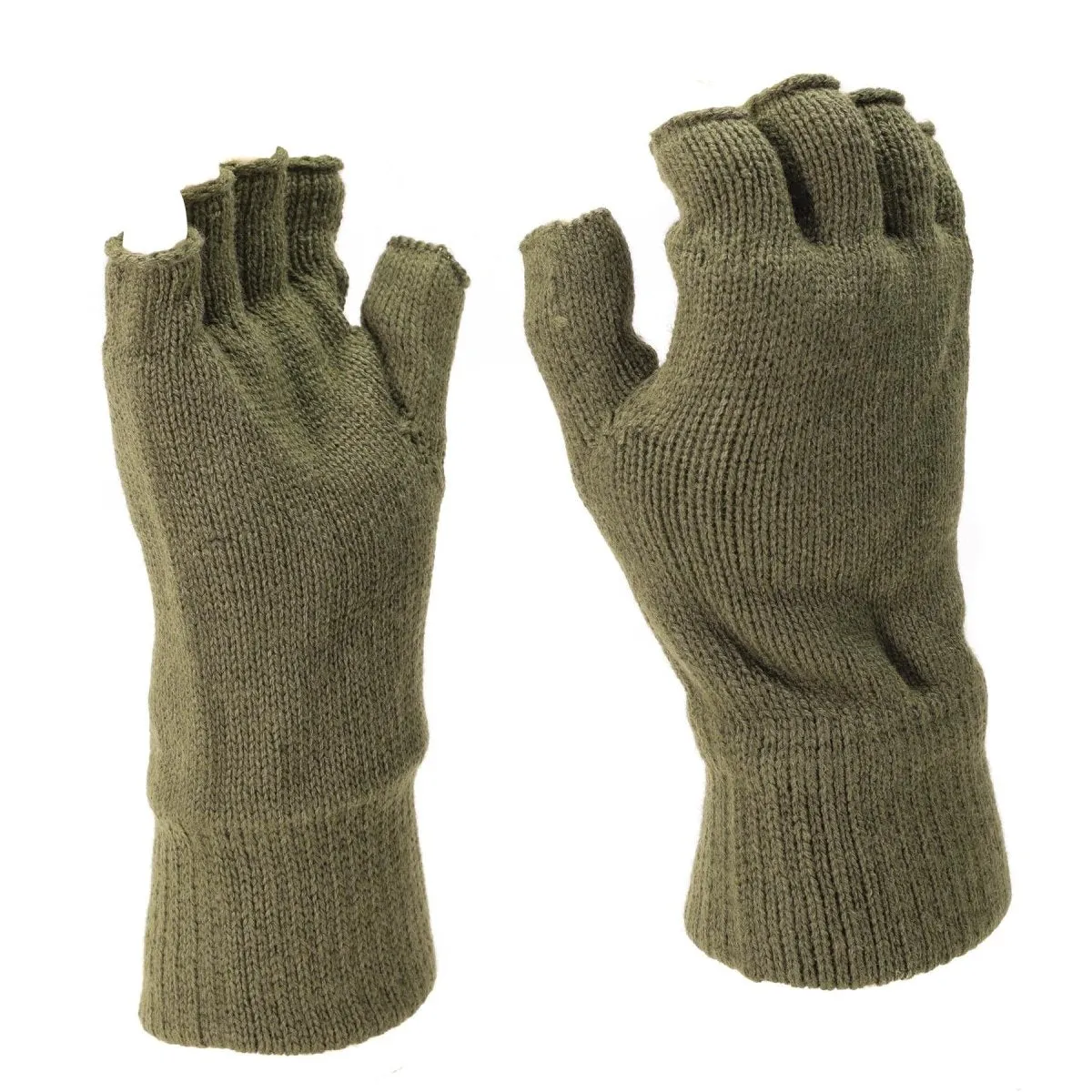 Mil-Tec Gloves Men Warm Fingerless THINSULATE™ lining Olive Winter tactical gear