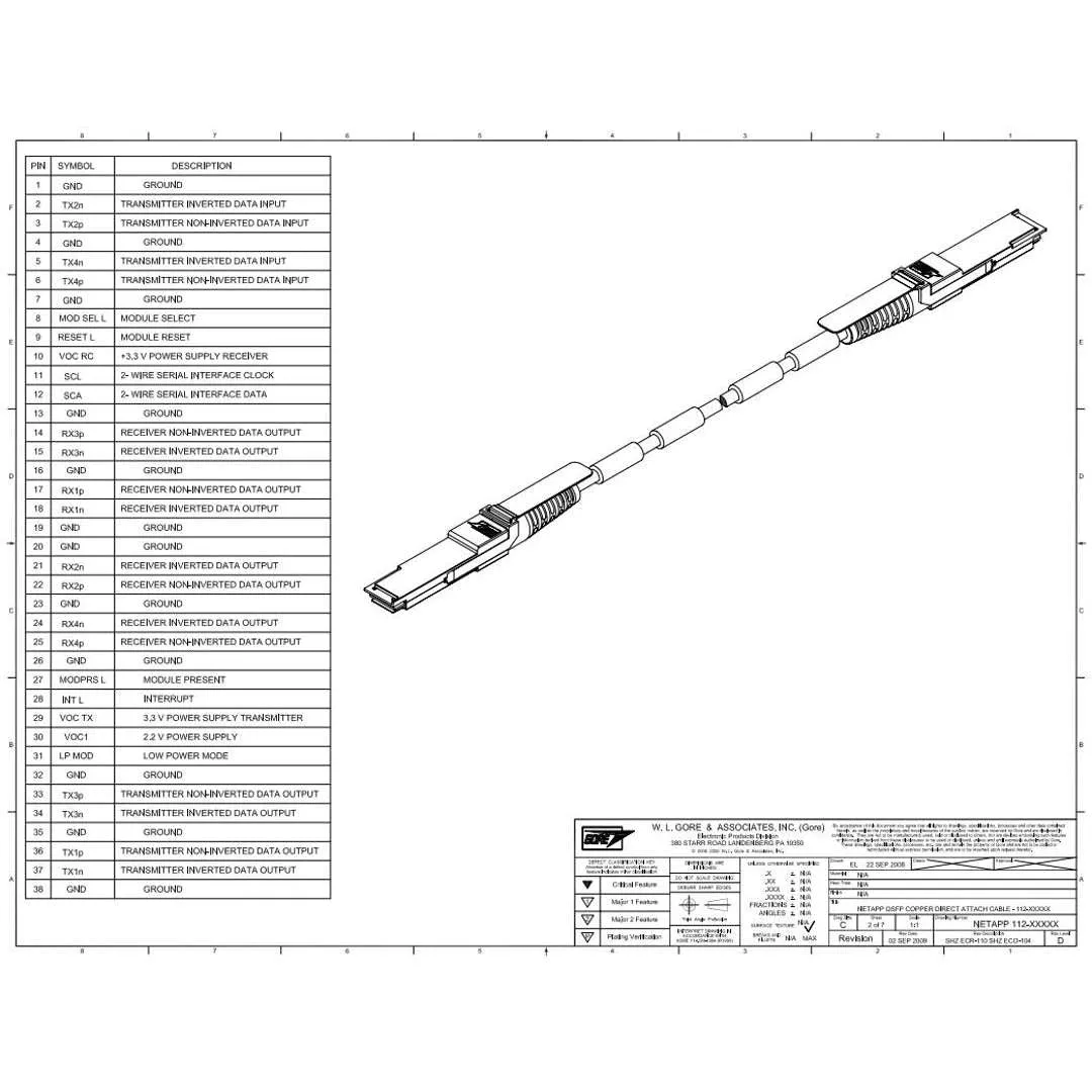 NetApp NO_FRU_Mellanox_MFS1S00-H030E_30m - 30m Data Cable with Plug QSFP56/QSFP56 | NO_FRU_Mellanox_MFS1S00-H030E_