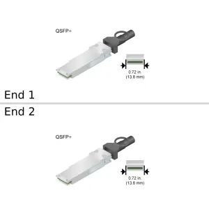 NetApp NO_FRU_Molex_106411-1030_30m - 30m Data Cable with Plug QSFP /QSFP  | NO_FRU_Molex_106411-1030_