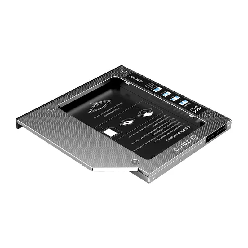 Orico 9.0Mm/9.2Mm/9.5Mm Sata3.0 Optical Caddy Drive - Silver