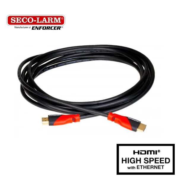 Seco-Larm - MC-1130-06FQ - High-Speed HDMI Cable - 4k - 6ft - 28AWG - UL CL3 - 18 GBPS - HDR