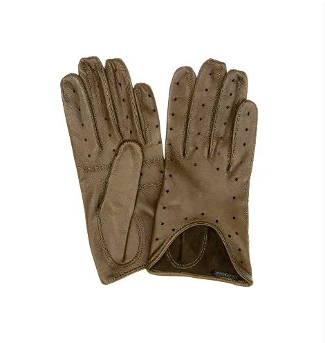 Stephanie Perforated - Women's Unlined Perforated Leather Gloves