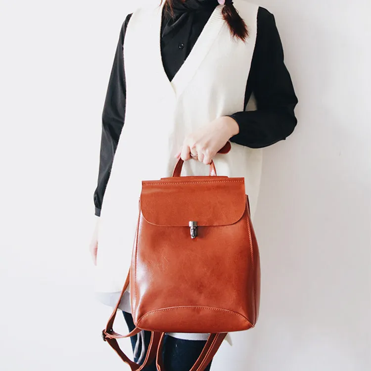 Stylish Ladies Small Leather Backpack Purse Cute Backpacks for Women