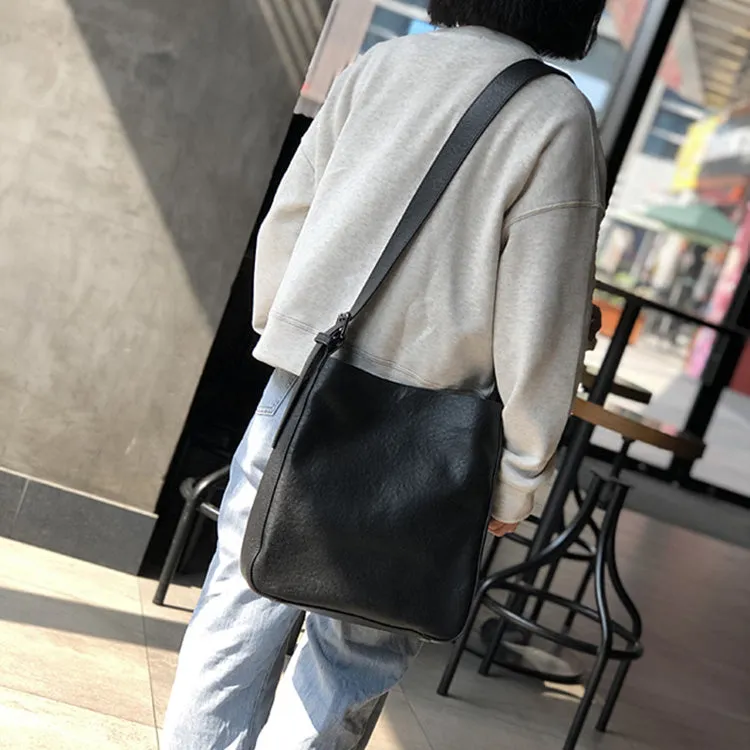 Stylish Womens Leather Tote Bag Black Leather Shoulder Bag For Women